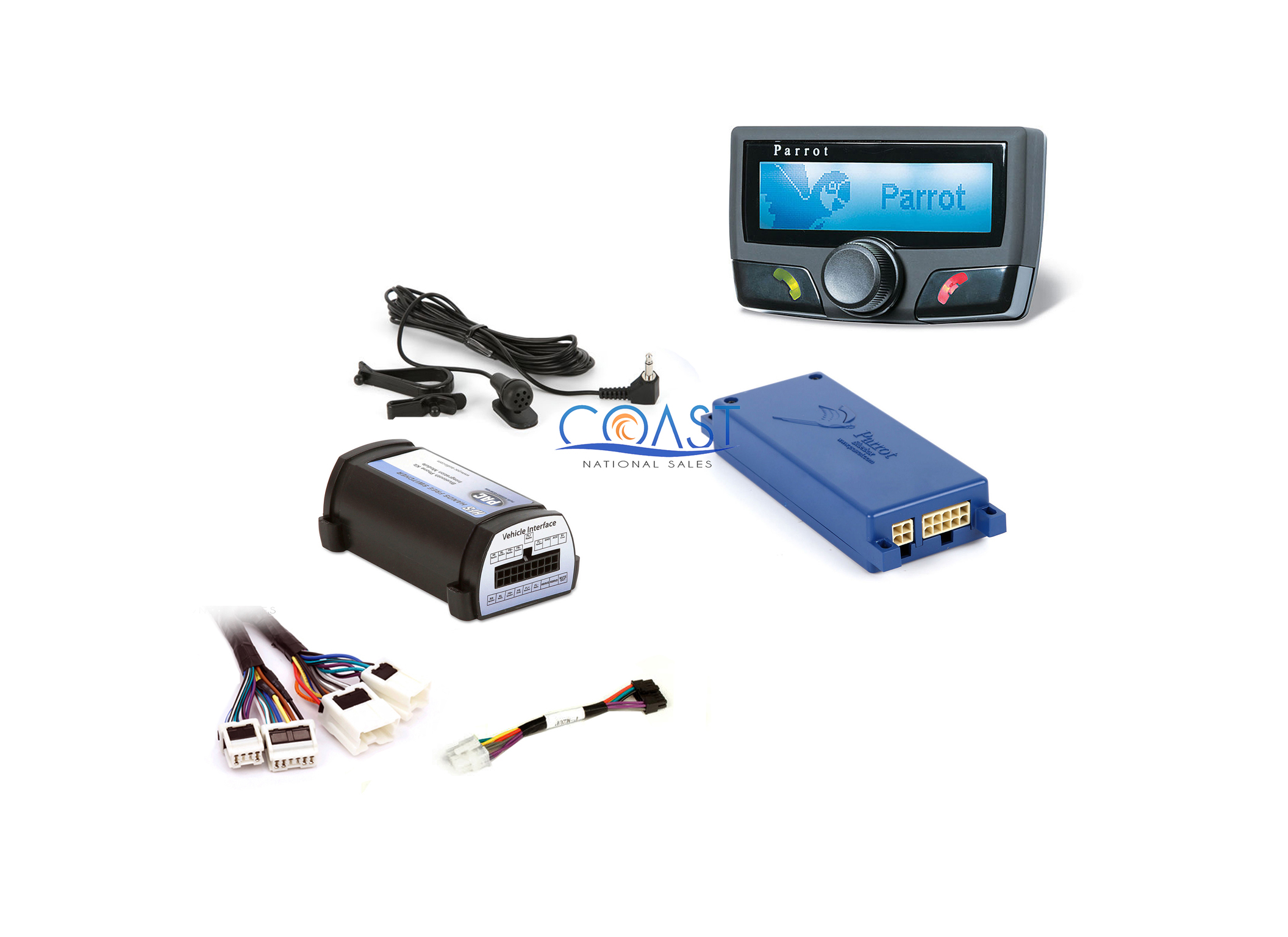 Parrot CK3100 LCD Bluetooth Hands Free Kit + HFKNI1 Bluetooth
